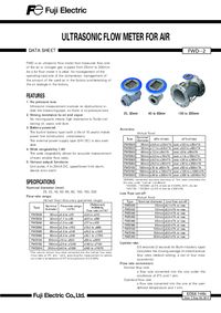 Thumbnail of document Data Sheet - FWD Ultrasonic Flow Meter